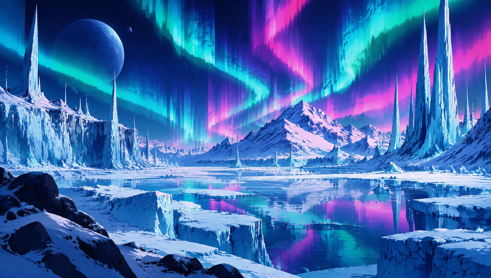 The Frozen Spires: concept environment